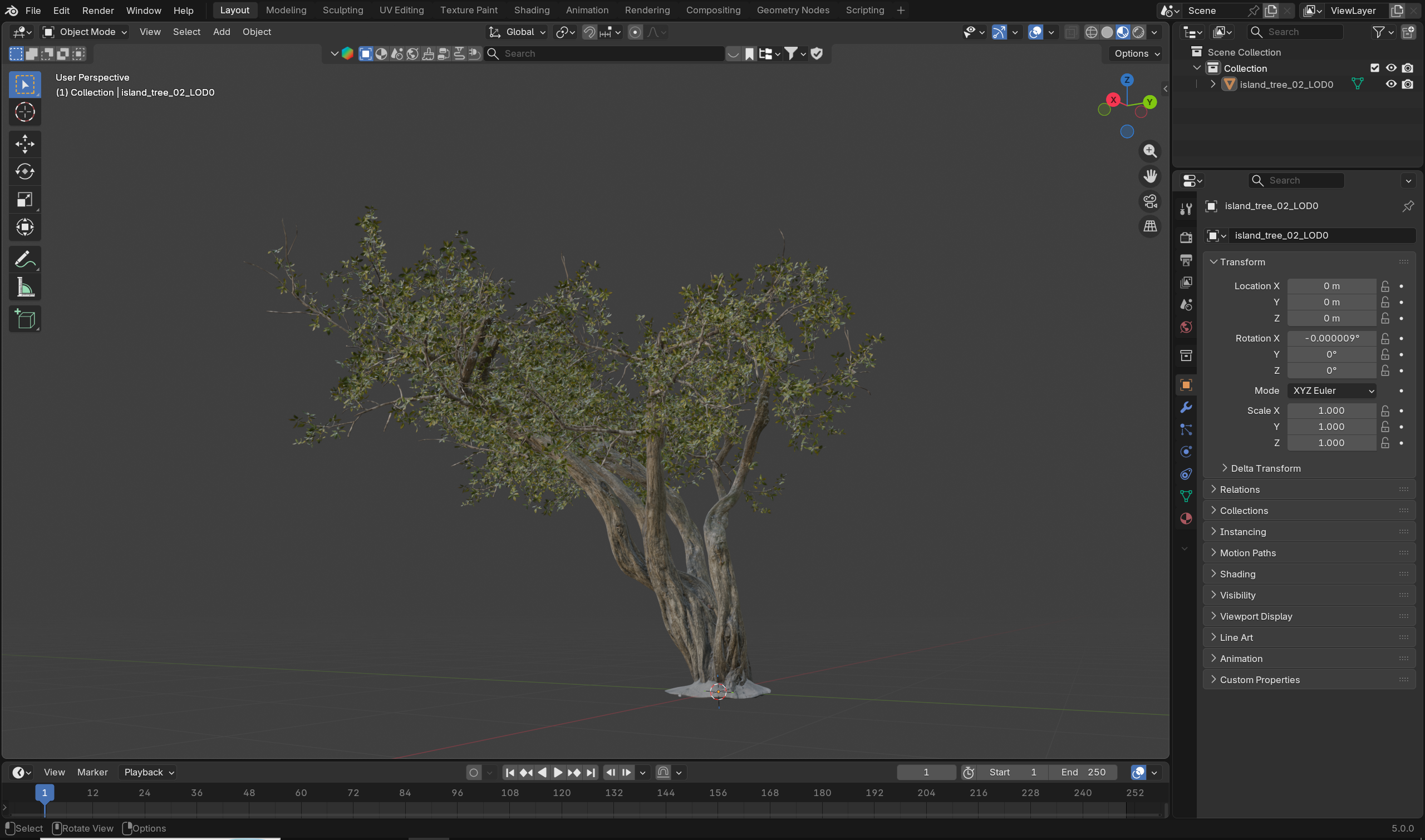 Big Tree 1, the one-million-triangle anchor tree